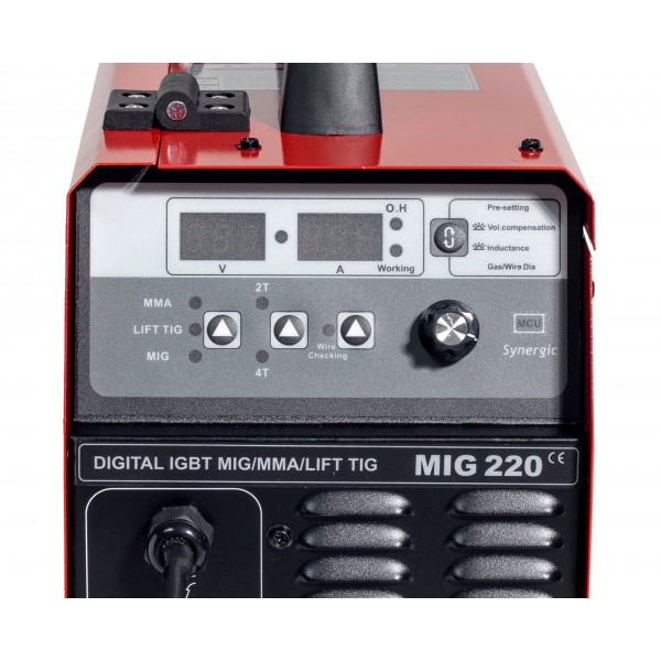 WTL varilni inverter SYNERGIC MIG 220 MIG/MAG/MMA/TIG LIFT 200 A, 240 V - slika 4